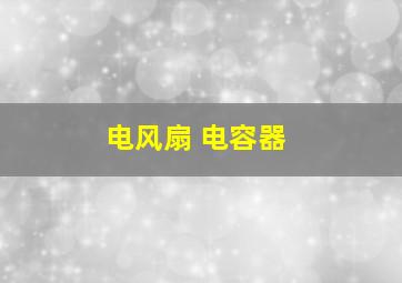 电风扇 电容器